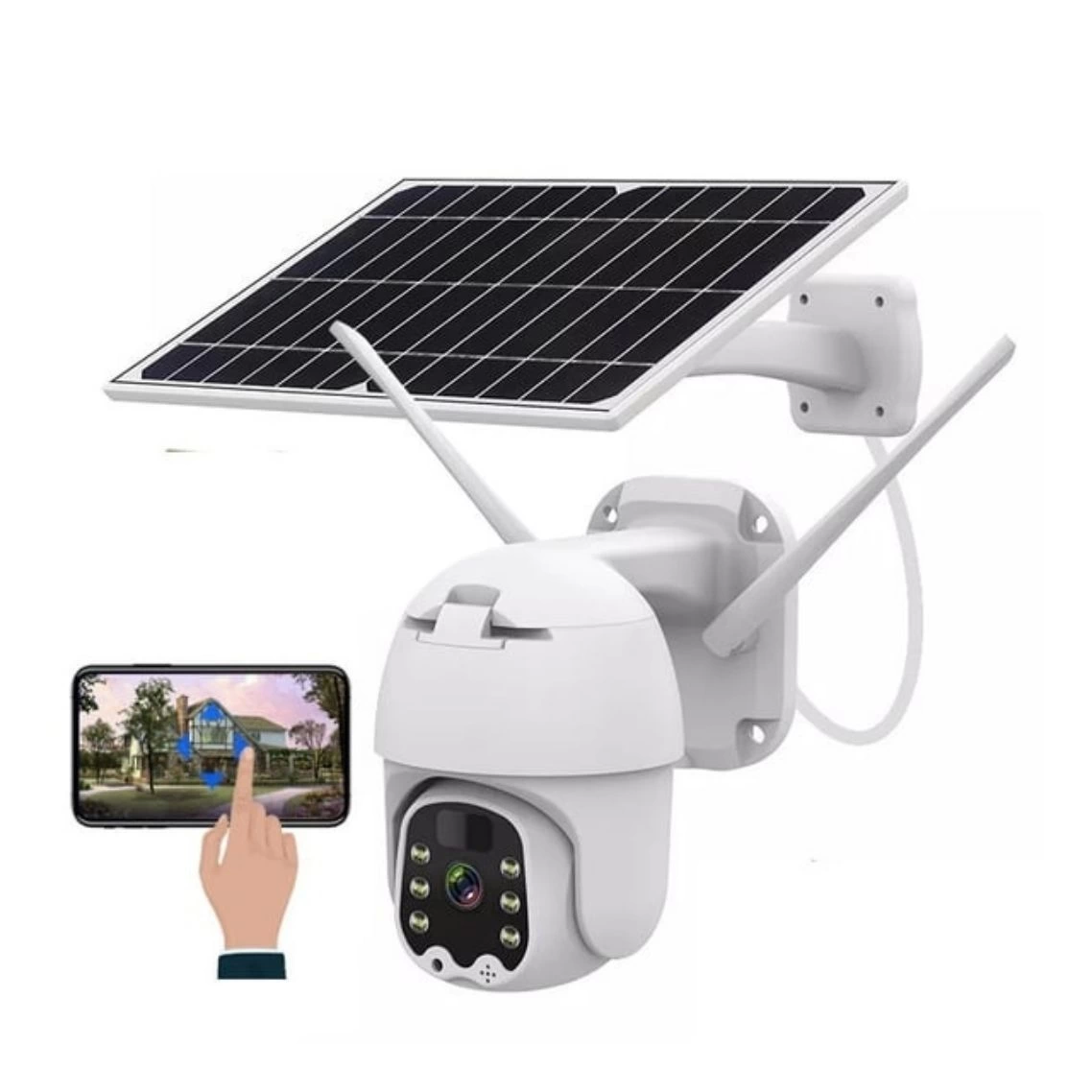 Sim Kartlı 4g Ptz 360 Hareketli Solar Güneş Enerjili 1080p Kamera Türkçe Program Son Sürüm ( Lisinya )