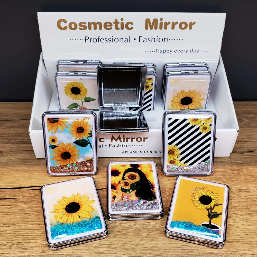 Simli Kapaklı Cep Aynası ( Lisinya )