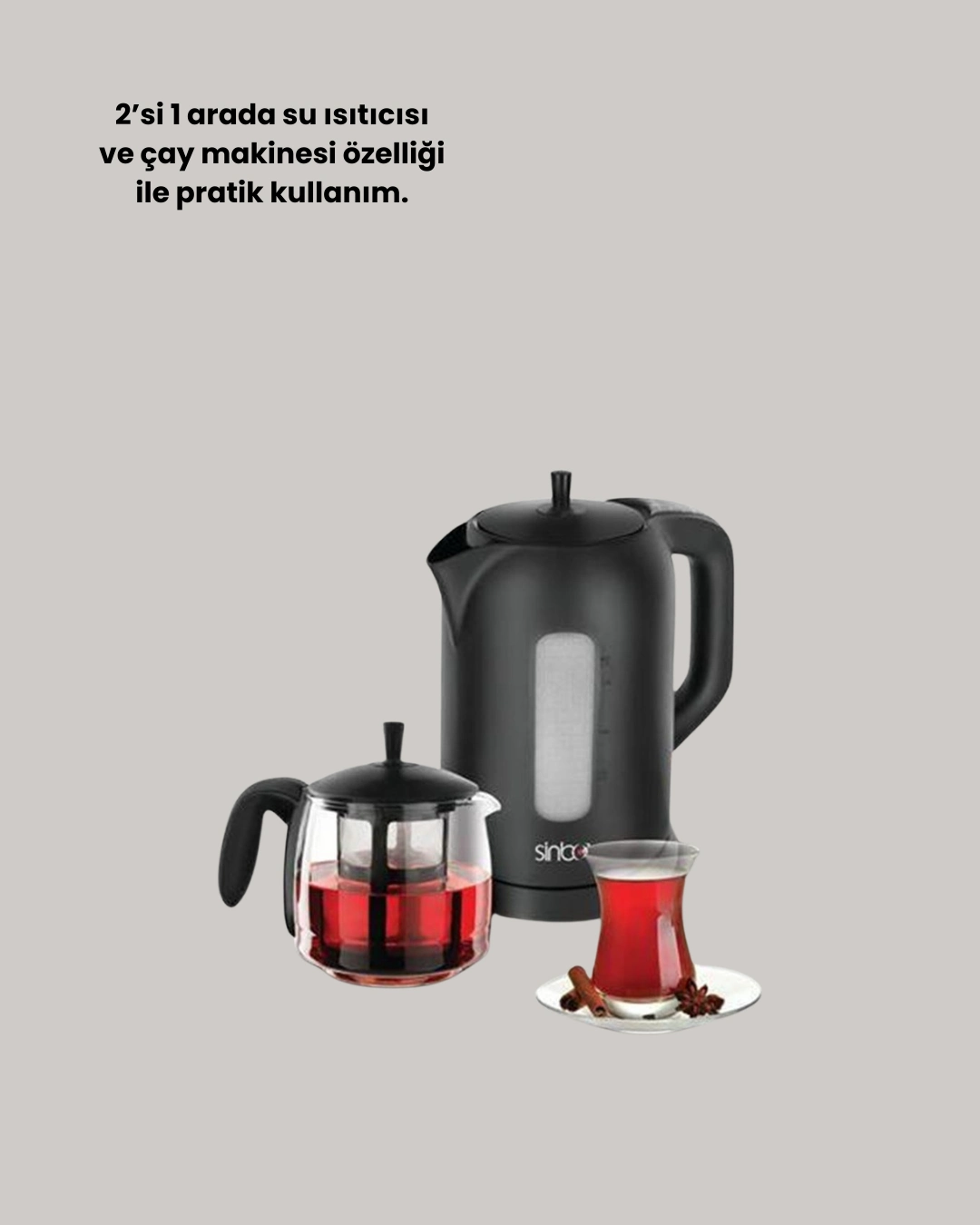 Sinbo Stm 5840 Elektrikli Çay Makinesi 1800 Watt 1,7 Litre ( Lisinya )