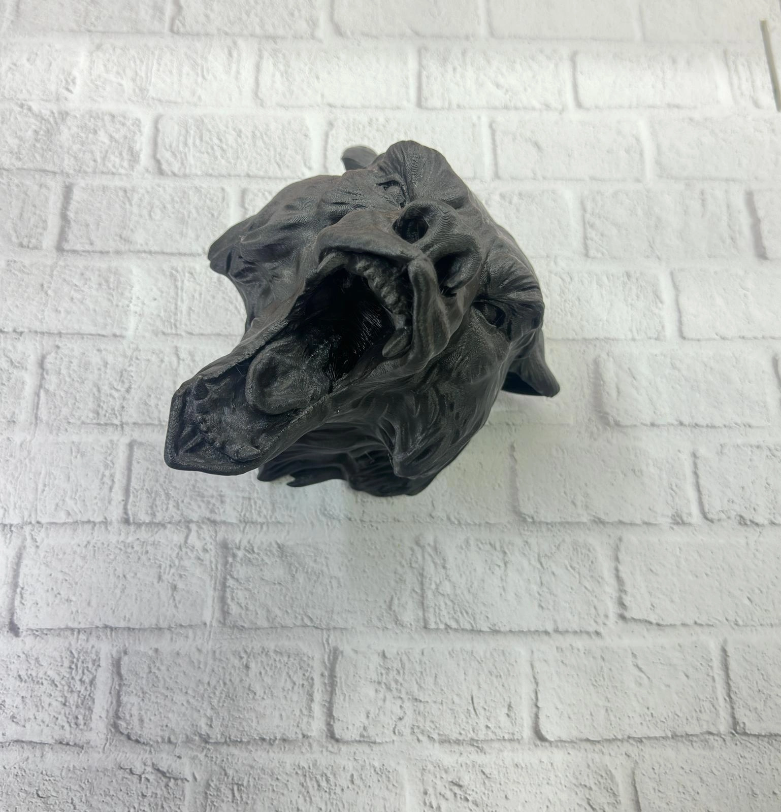 Siyah Ayı Duvar Süsü Dekoratif Asılabilir Heykel Ev Ofis Aksesuarı ( Lisinya )