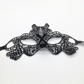 Siyah Dantel İşlemeli Balo Maskesi 11 No ( Lisinya ) Siyah Dantel İşlemeli Balo Maskesi 11 No ( Lisinya )