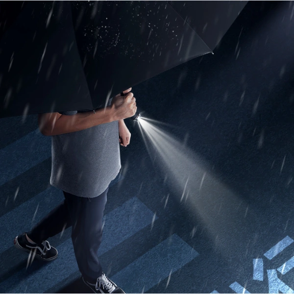 Siyah El Fenerli Şemsiye ( Lisinya ) Siyah El Fenerli Şemsiye ( Lisinya )