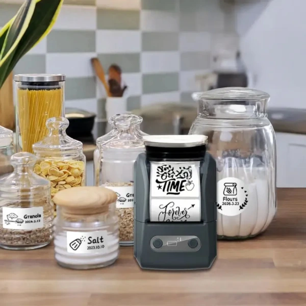 Siyah Kablosuz Portatif Etiket Yazıcısı ( Lisinya ) Siyah Kablosuz Portatif Etiket Yazıcısı ( Lisinya )