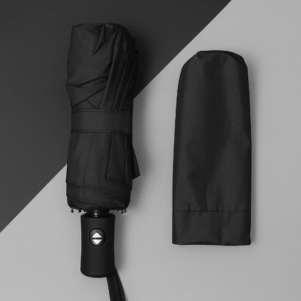 Siyah Kılıflı Otomatik Kompakt Şemsiye ( Lisinya ) Siyah Kılıflı Otomatik Kompakt Şemsiye ( Lisinya )