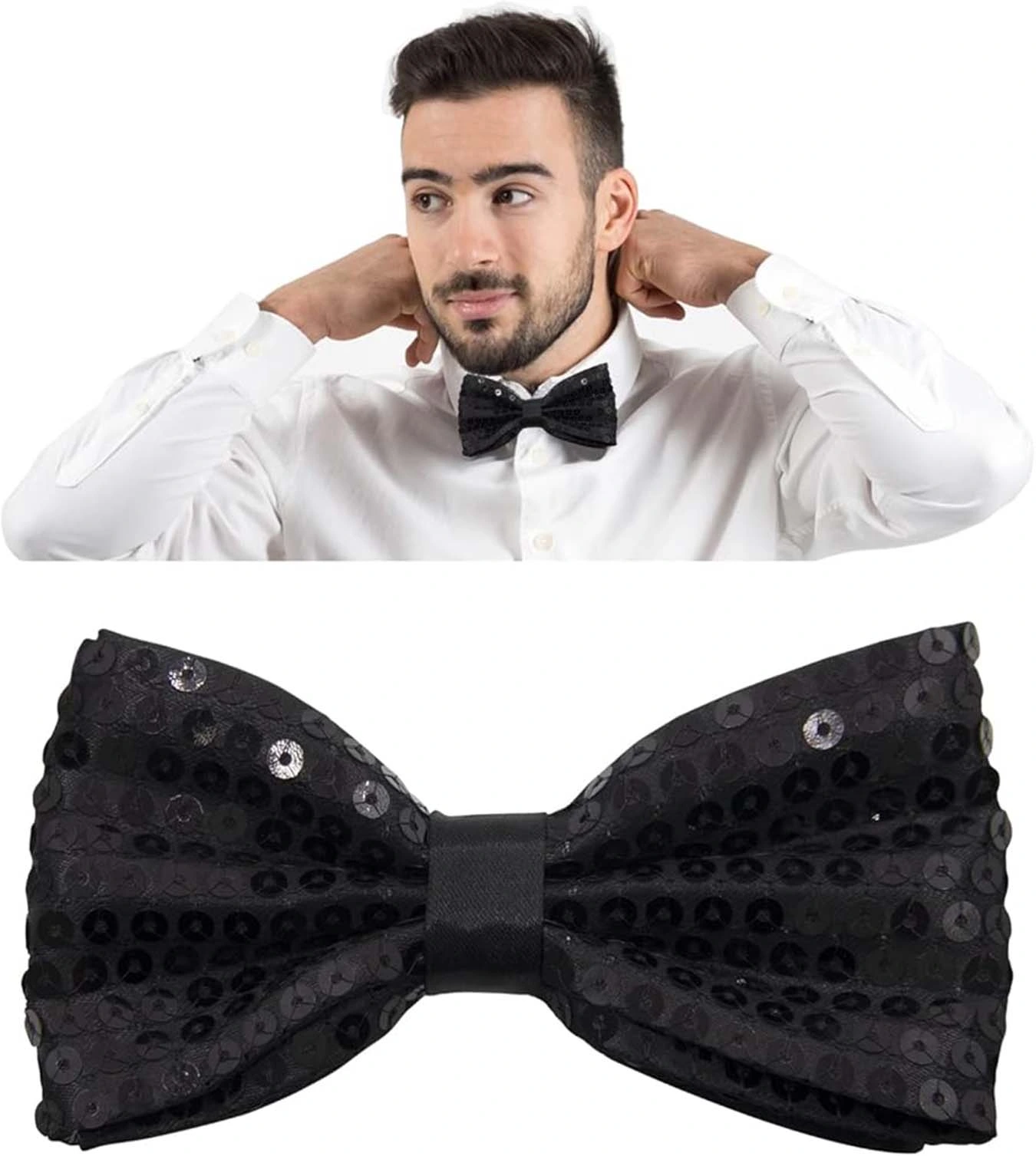 Siyah Payetli Pullu Papyon ( Lisinya ) Siyah Payetli Pullu Papyon ( Lisinya )