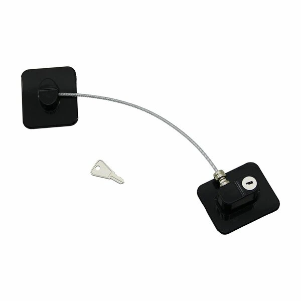 Siyah Plaka Halatlı Emniyet Kilidi ( Lisinya ) Siyah Plaka Halatlı Emniyet Kilidi ( Lisinya )