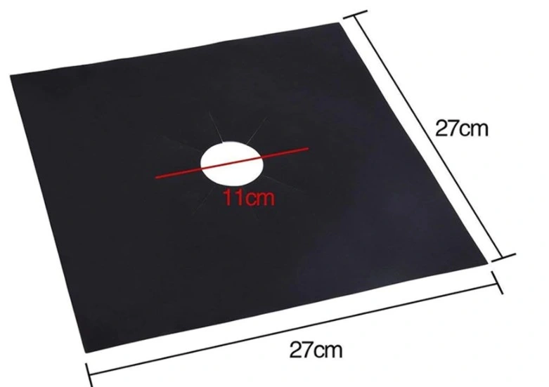 Siyah Renk Ocak Koruyucu Folyo Yanmaz Yapışmaz 4'lü Set ( Lisinya ) Siyah Renk Ocak Koruyucu Folyo Yanmaz Yapışmaz 4'lü Set ( Lisinya )