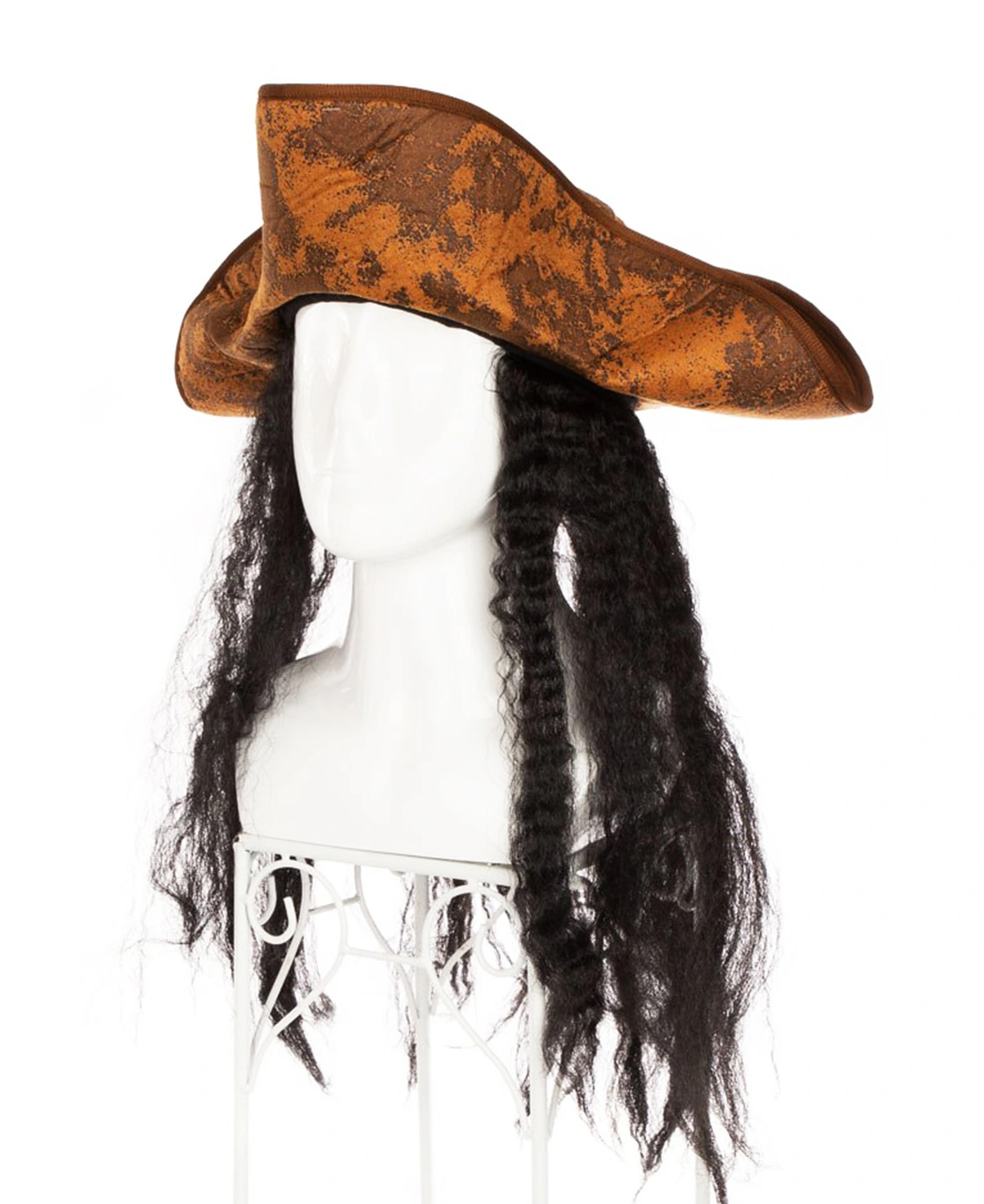 Siyah Saçlı Kaptan Korsan Şapkası ( Lisinya ) Siyah Saçlı Kaptan Korsan Şapkası ( Lisinya )