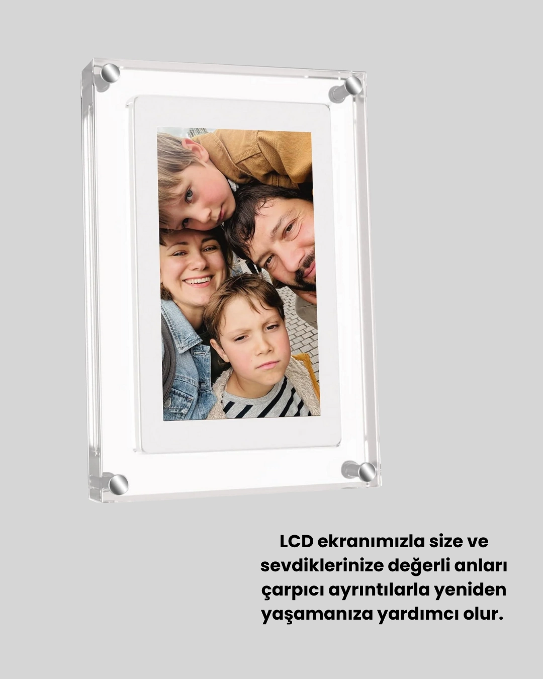 Slayt Gösterisi Özellikli 7 İnç Ips Dijital Çerçeve – Anılarınızı Hareketlendirin ( Lisinya )