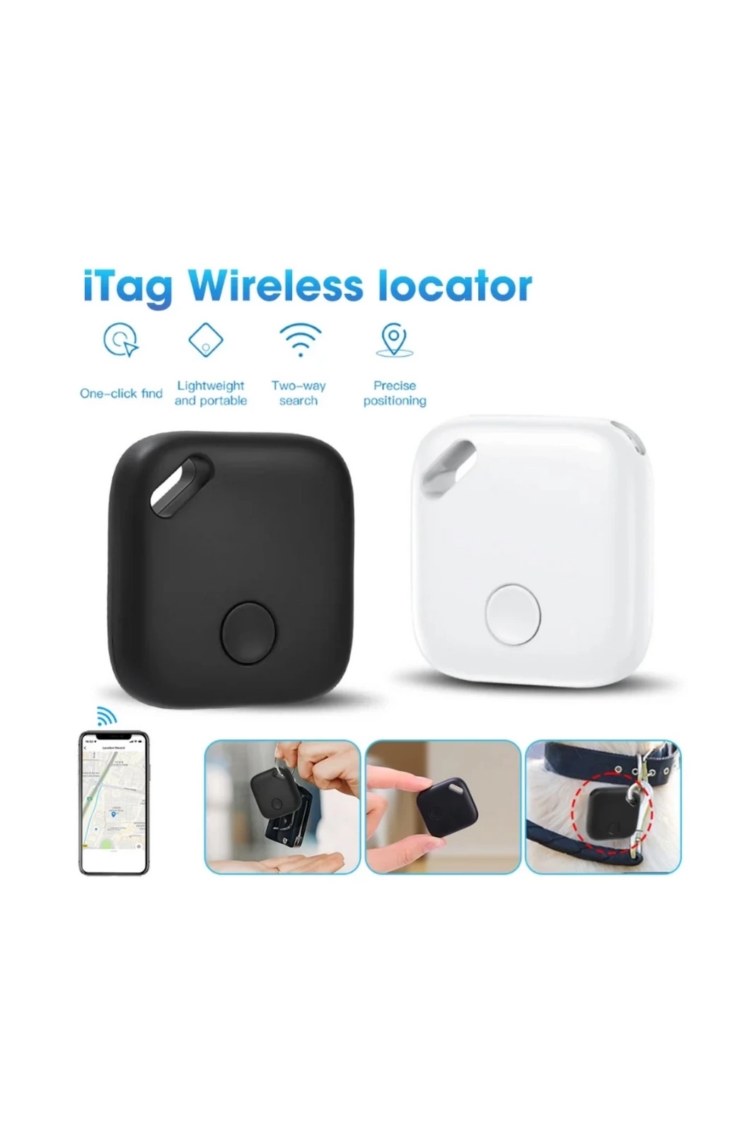 Smart Tag Airtag Akıllı Takip Cihazı Apple My Find Uyumlu Beyaz ( Lisinya )