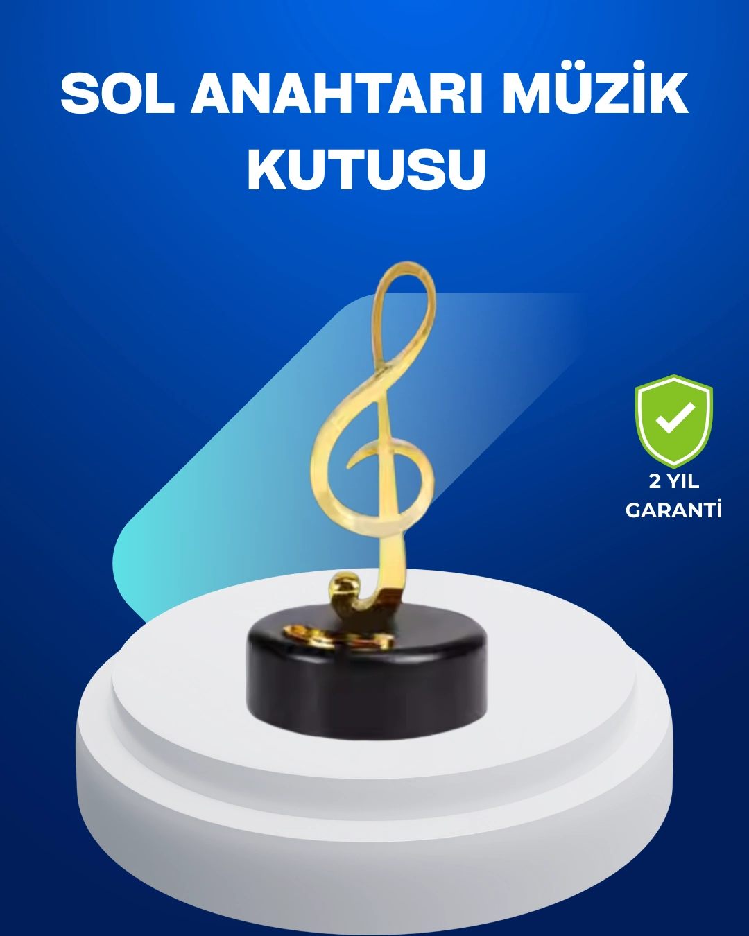 Sol Anahtarı Figürlü Dönen Müzik Kutusu Altın Renk Dekoratif ( Lisinya ) Sol Anahtarı Figürlü Dönen Müzik Kutusu Altın Renk Dekoratif ( Lisinya )