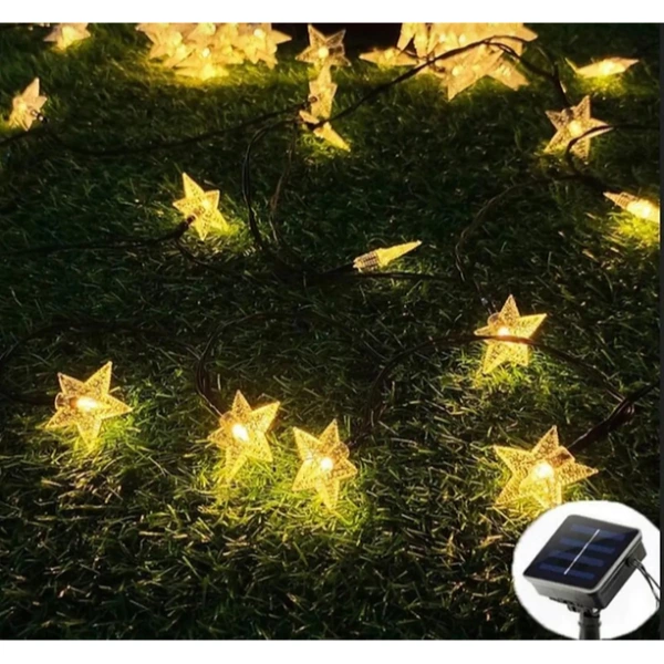 Solar 8 Fonksiyonlu 7 Metre 30 Yıldız Led ( Lisinya ) Solar 8 Fonksiyonlu 7 Metre 30 Yıldız Led ( Lisinya )