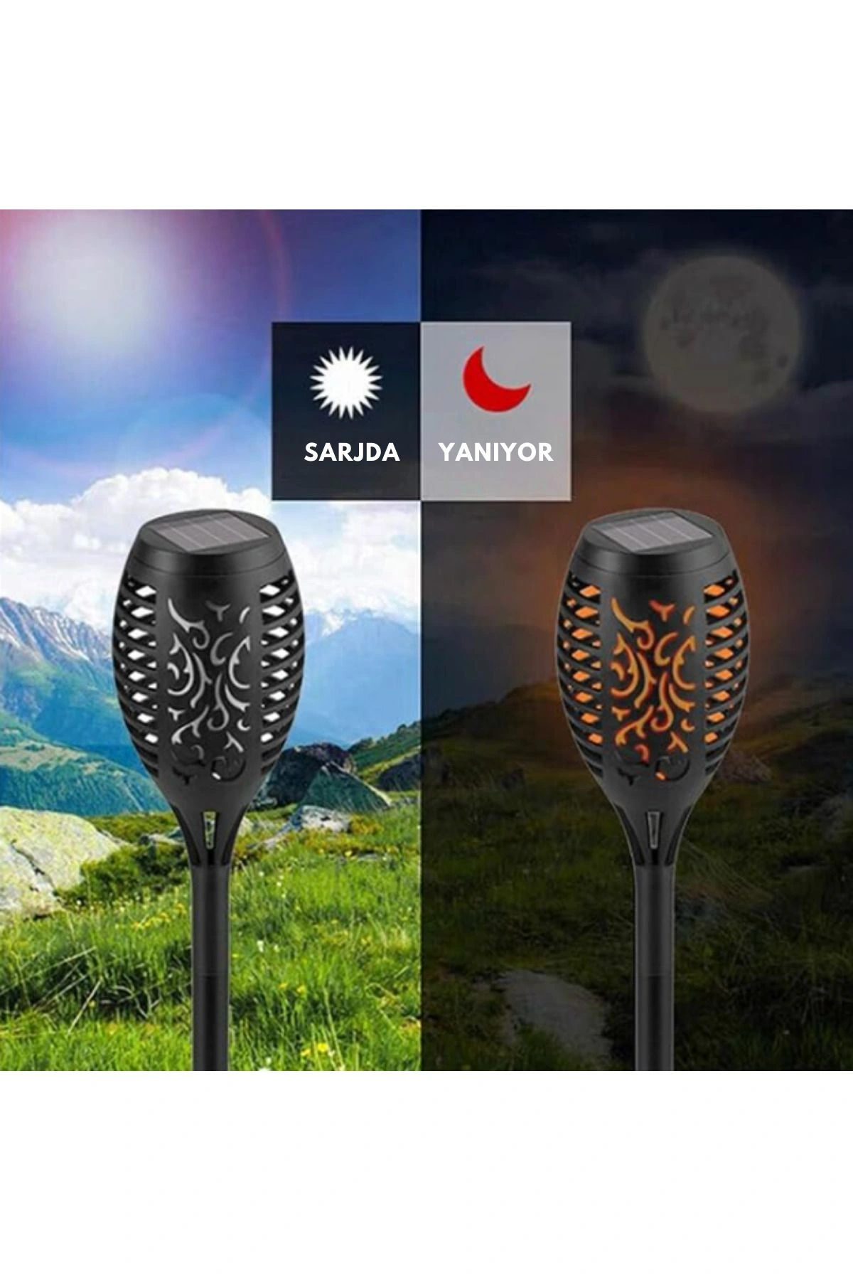 Solar Alev Efektli Bahçe Lambası ( Lisinya ) Solar Alev Efektli Bahçe Lambası ( Lisinya )