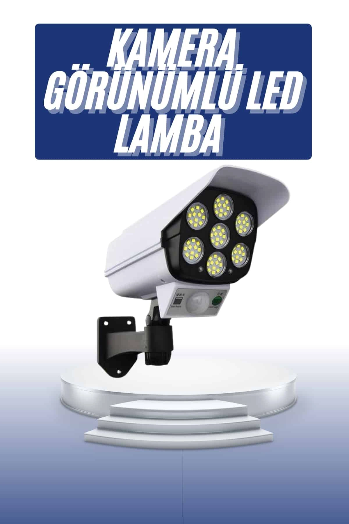 Solar Bahçe Lambası Uzaktan Kumandalı Kamera Görünümlü Hareket Sensörlü ( Lisinya )