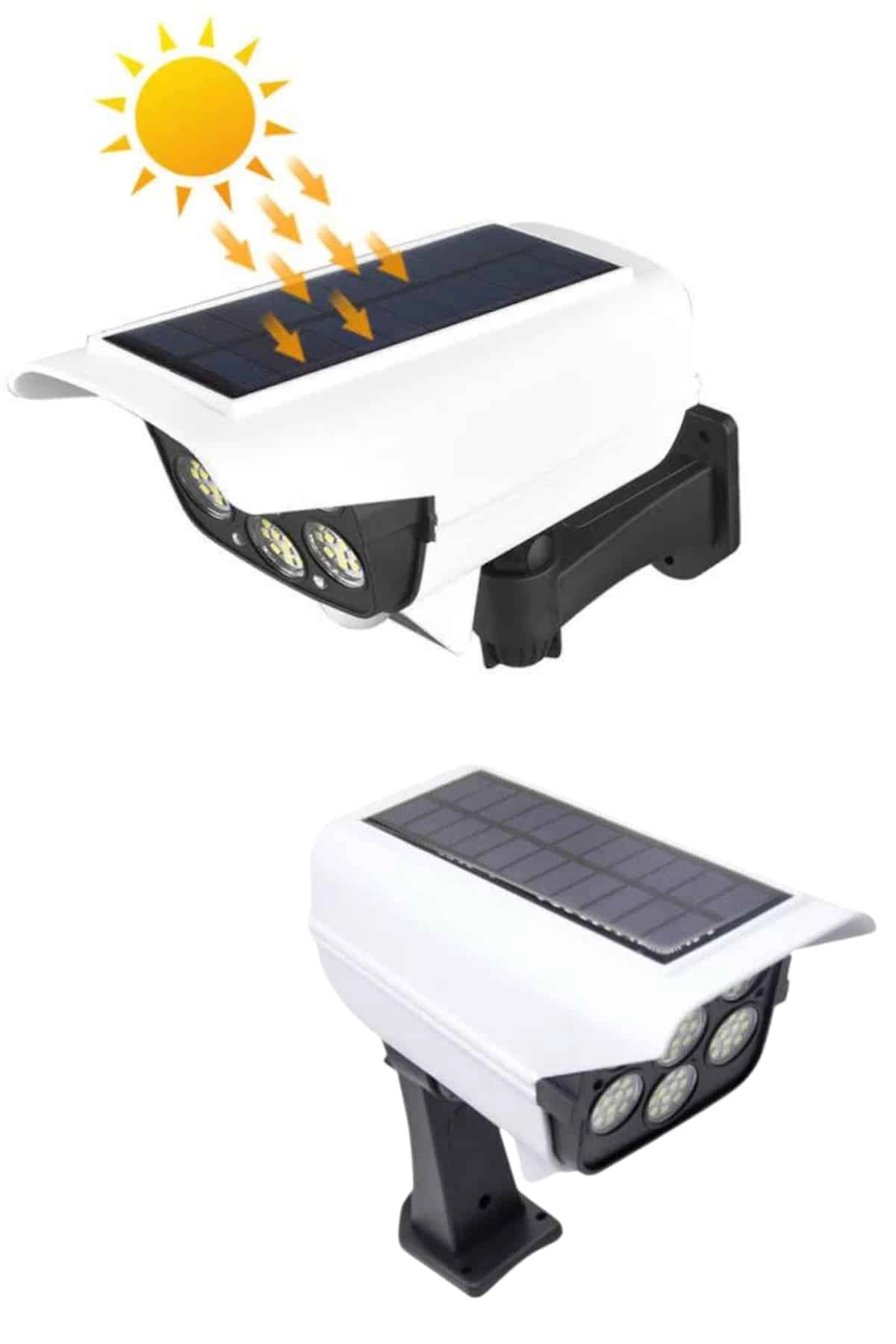 Solar Bahçe Lambası Uzaktan Kumandalı Kamera Görünümlü Hareket Sensörlü ( Lisinya )