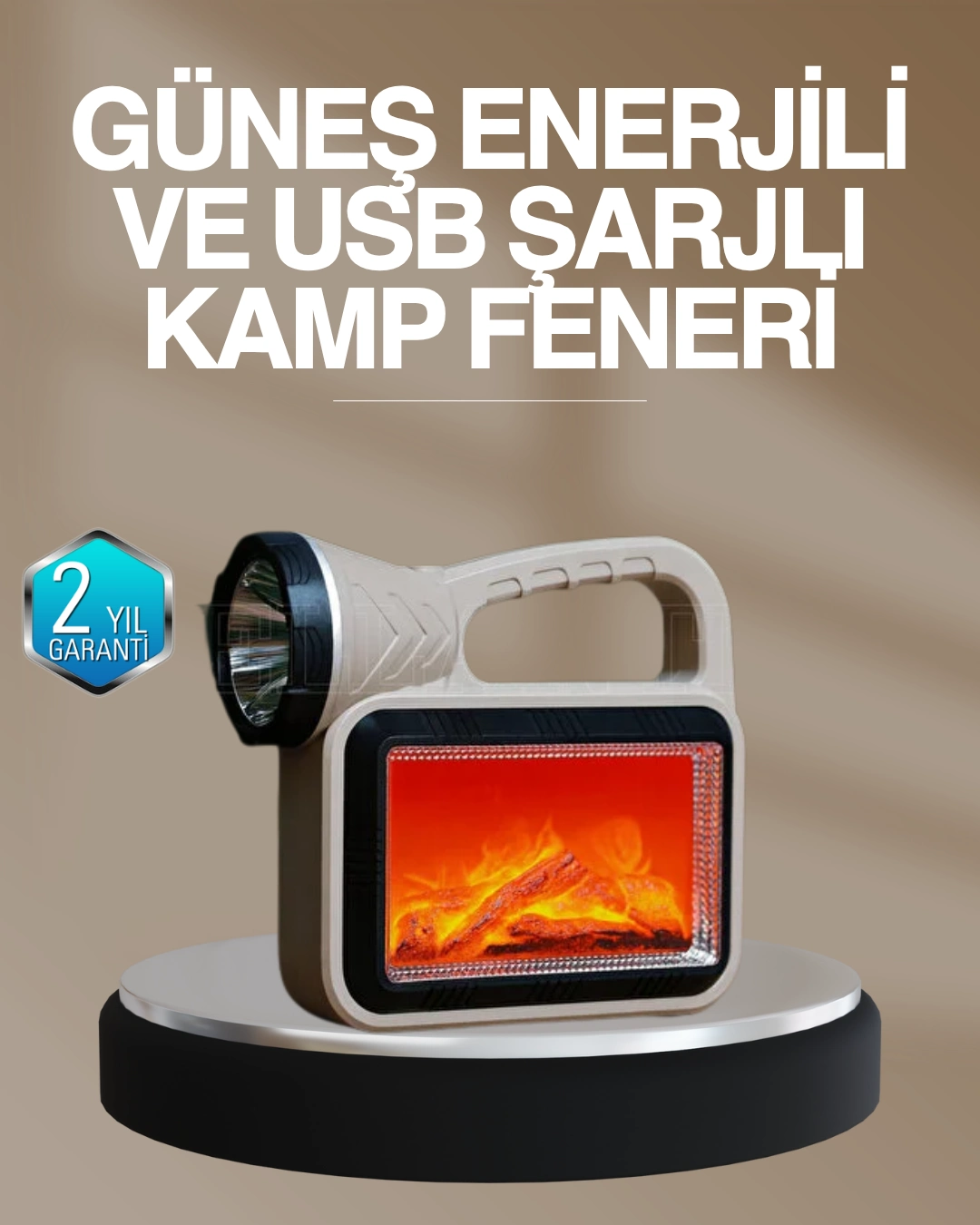 Solar Cob Alev Efektli Lamba – Güneş Enerjili, Suya Dayanıklı, Taşınabilir ( Lisinya )