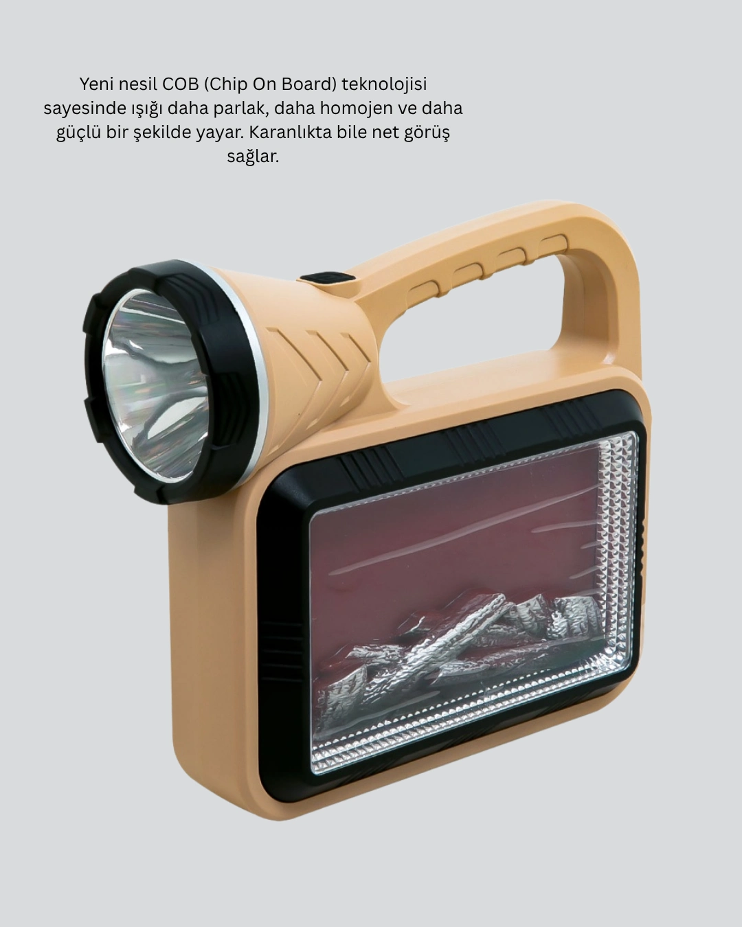 Solar Cob Alev Efektli Lamba – Güneş Enerjili, Suya Dayanıklı, Taşınabilir ( Lisinya )