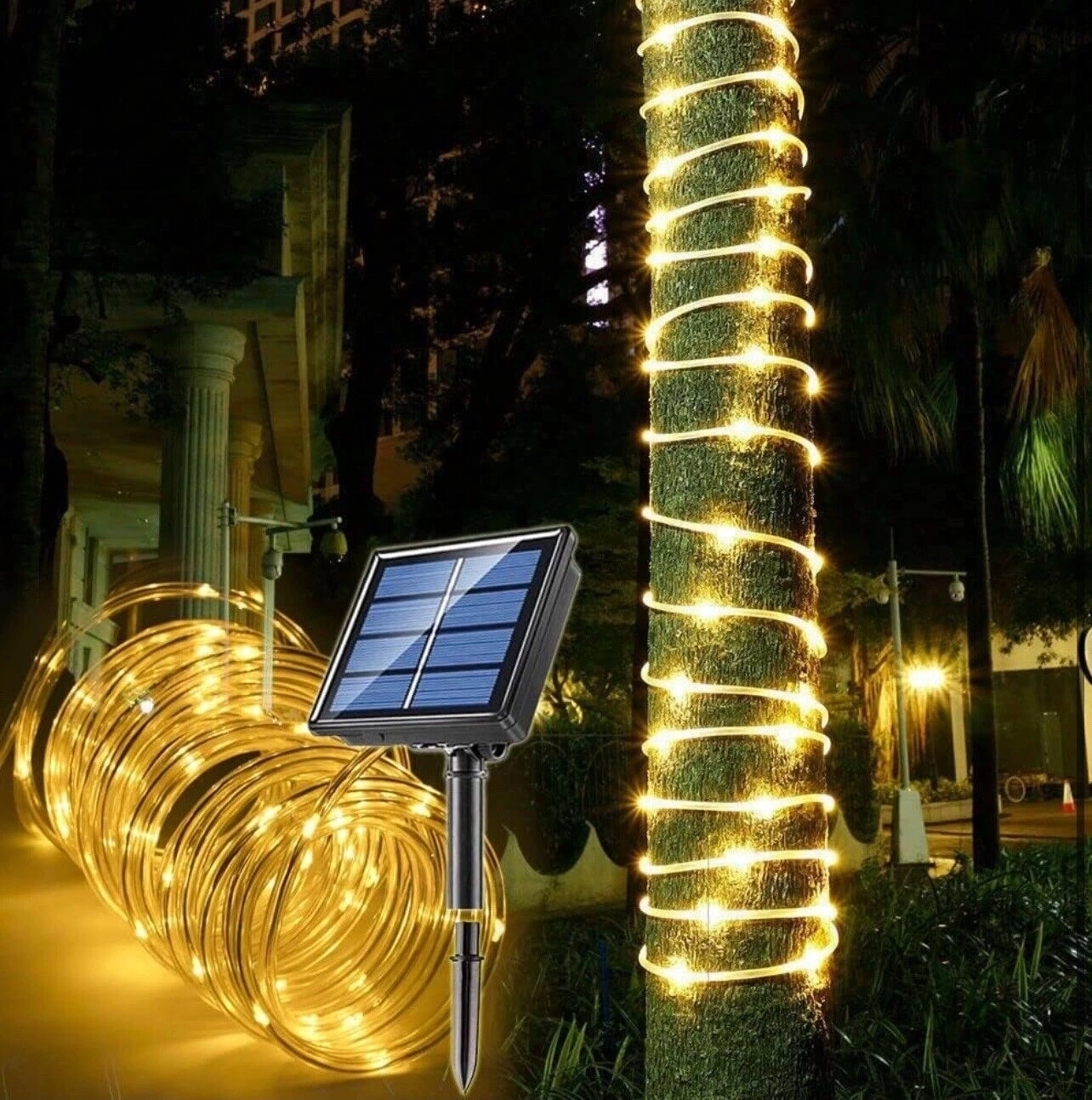 Solar Güneş Enerjili Hortum Kaplamalı Gün Işığı Led ( Lisinya )