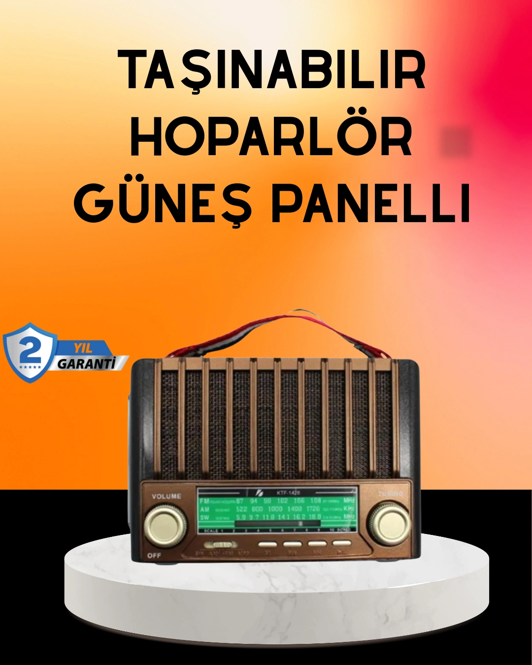 Solar Şarjlı Taşınabilir Radyo Bluetooth Hoparlör Usb Sd Destekli ( Lisinya ) Solar Şarjlı Taşınabilir Radyo Bluetooth Hoparlör Usb Sd Destekli ( Lisinya )