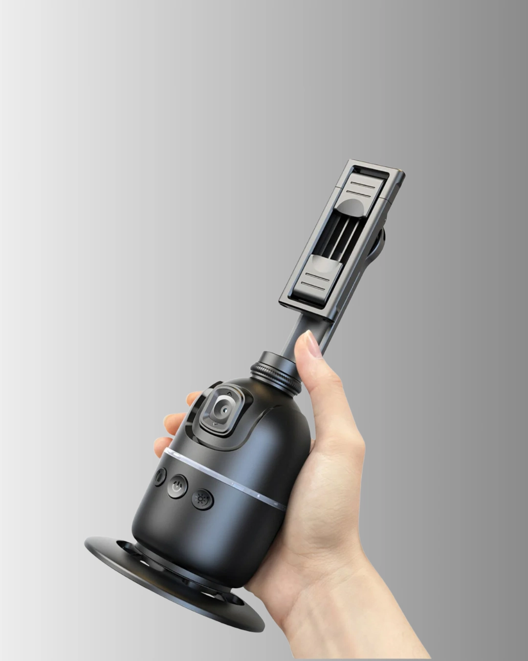 Sosyal Medya İçerikleri İçin Otomatik Yüz Takipli 360° Döner Gimbal Stand ( Lisinya )