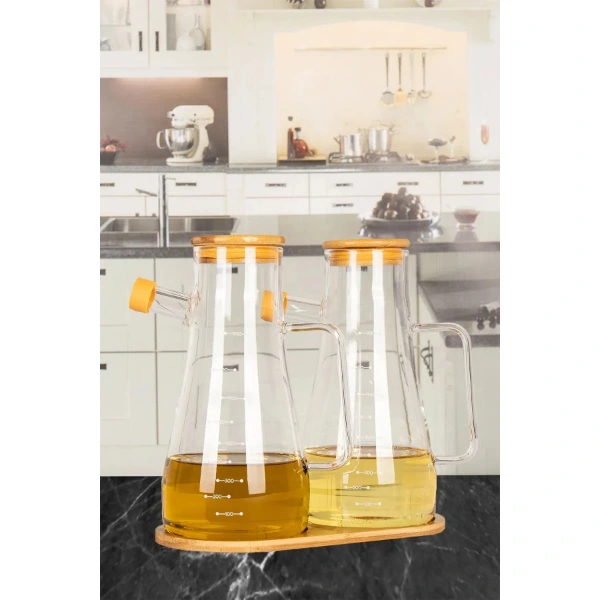 Standlı 2'li Cam Yağdanlık ( Lisinya ) Standlı 2'li Cam Yağdanlık ( Lisinya )