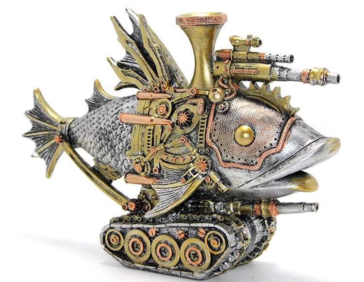 Steampunk Polyester Tasarım Balık Figürü ( Lisinya ) Steampunk Polyester Tasarım Balık Figürü ( Lisinya )