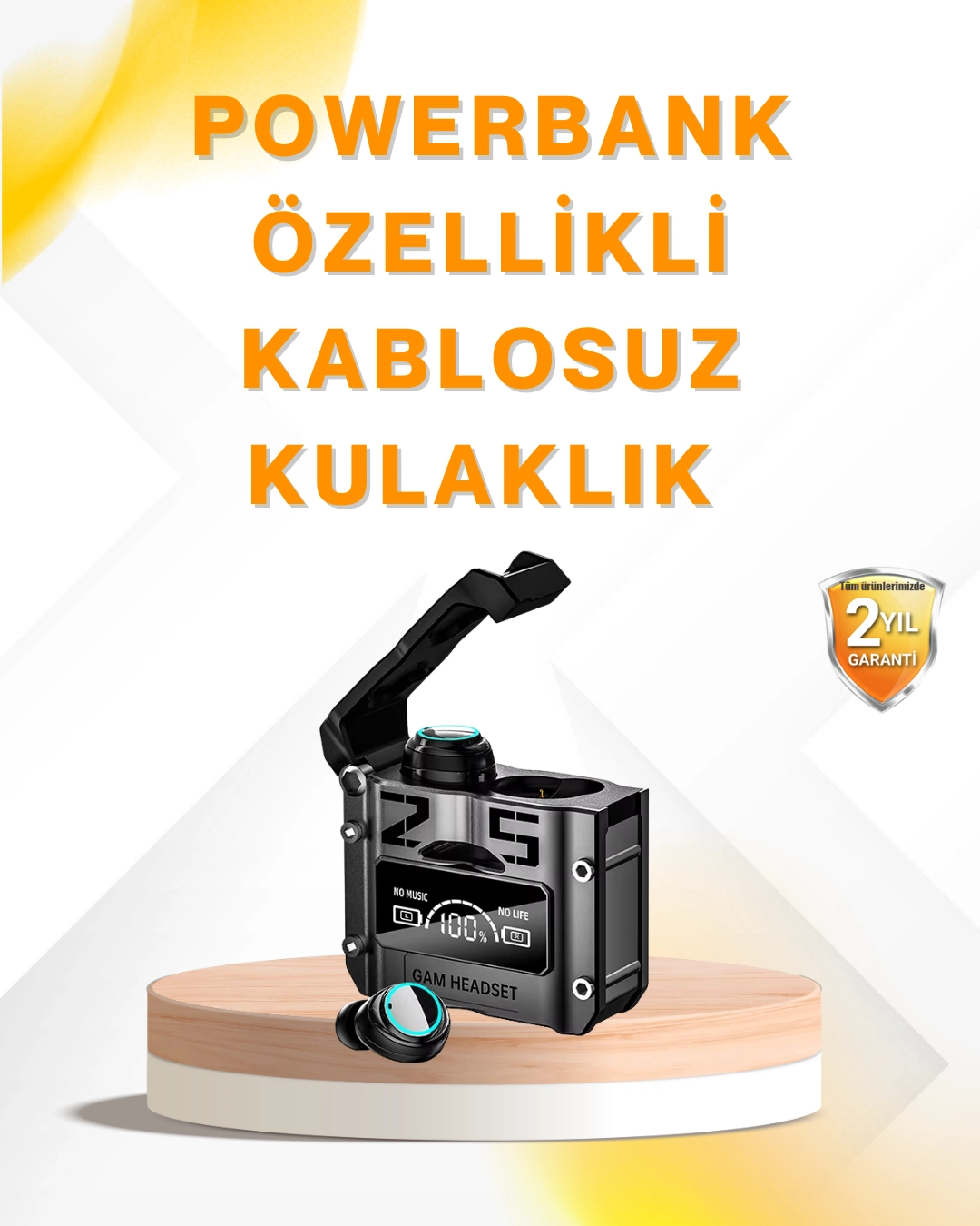 Su Geçirmez Bluetooth Kulak İçi Kablosuz Kulaklık 400mah Pil ( Lisinya )