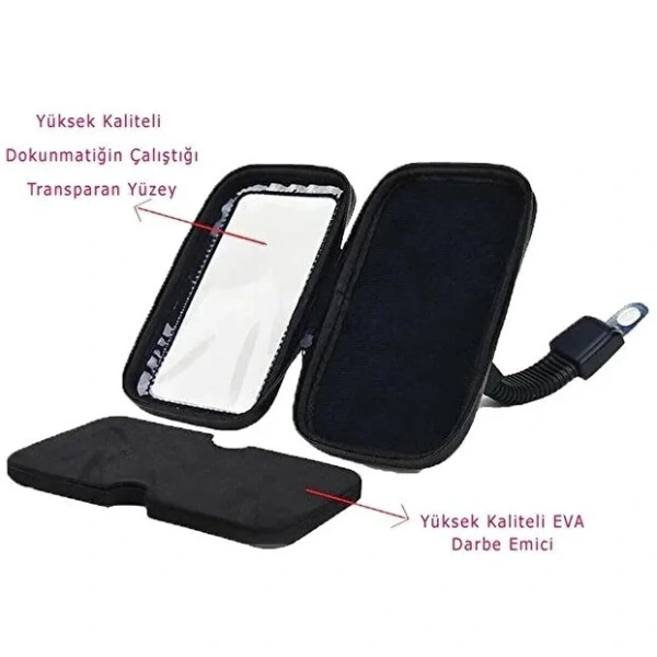 Su Geçirmez Motosiklet Telefon Tutucu ( Lisinya ) Su Geçirmez Motosiklet Telefon Tutucu ( Lisinya )