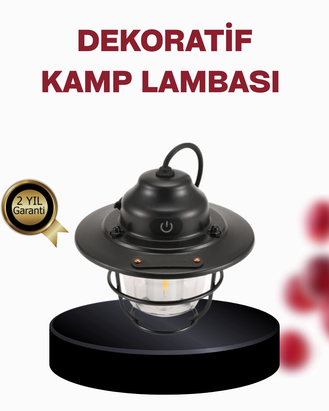 Su Geçirmez Taşınabilir Çadır Gece Lambası ( Lisinya )