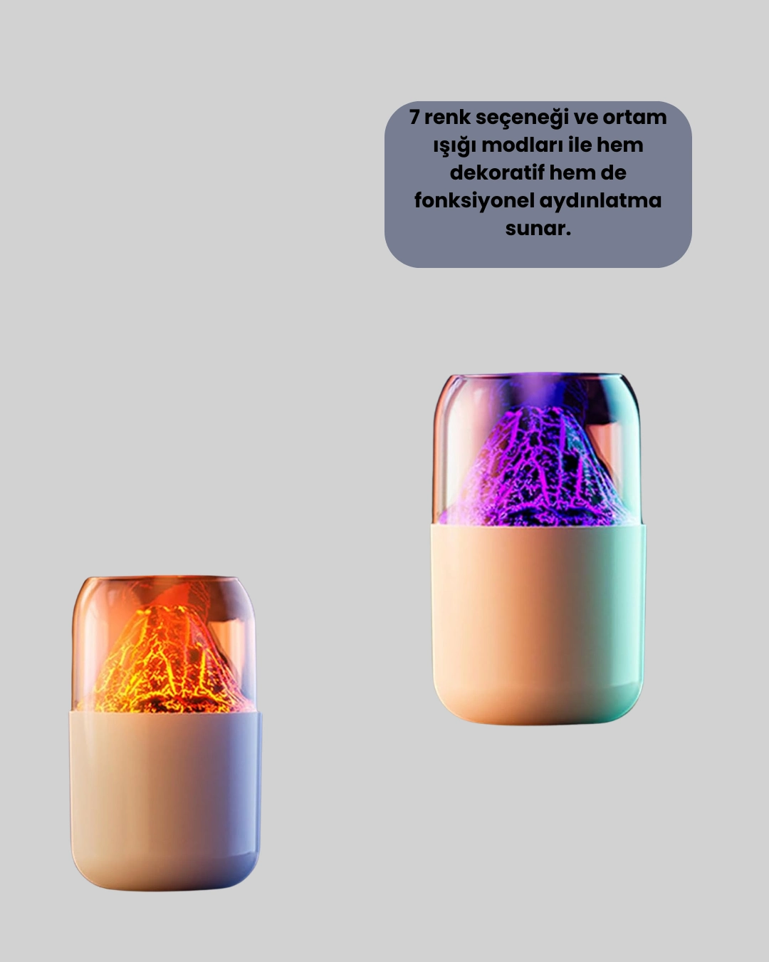 Su Hazneli Led Işıklı Aromaterapi Difüzörü ( Lisinya )