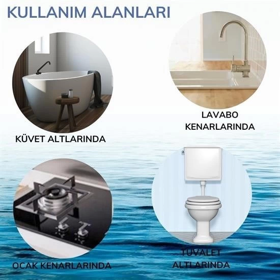 Su Sızdırmaz Banyo Mutfak Lavabo Küvet İzolasyon Şerit Bant Pratik Ürün ( Lisinya )