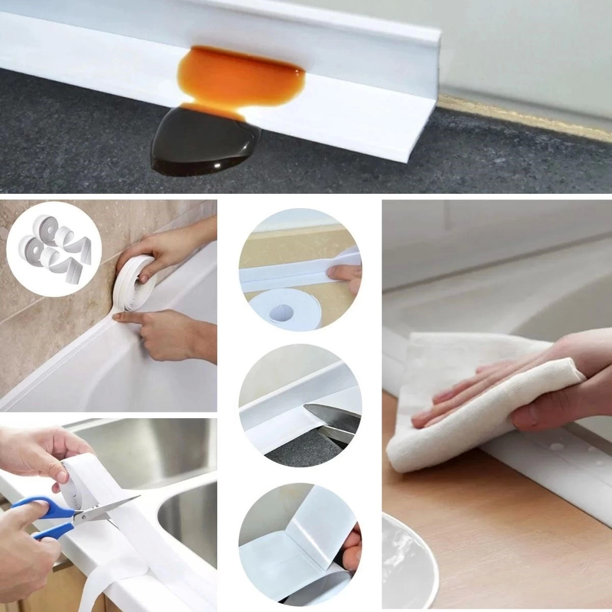 Su Sızdırmaz Banyo Mutfak Lavabo Küvet İzolasyon Şerit Bant,lavabo Kenar Bandı 3.2 Mt X 38 Mm ( Lisinya ) Su Sızdırmaz Banyo Mutfak Lavabo Küvet İzolasyon Şerit Bant,lavabo Kenar Bandı 3.2 Mt X 38 Mm ( Lisinya )