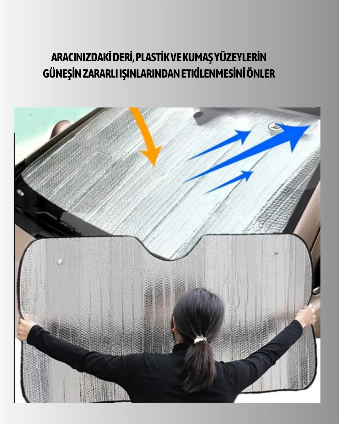 Sünger İzolasyonlu Katlanabilir Güneşlik ( Lisinya )