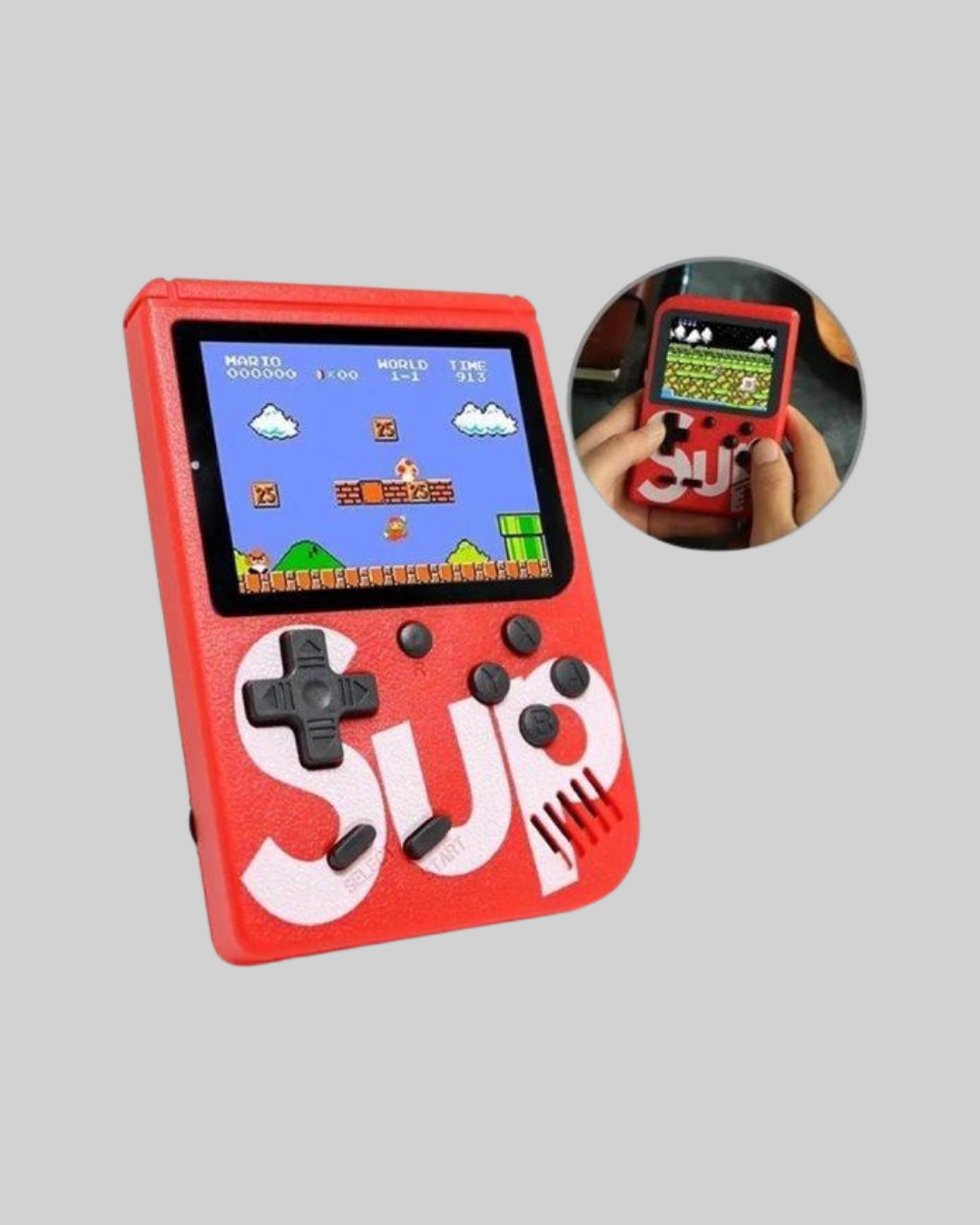 Sup Game Box El Konsolu – 500 Oyunlu, Tv Bağlantılı, 5 Saat Oyun Süresi ( Lisinya )