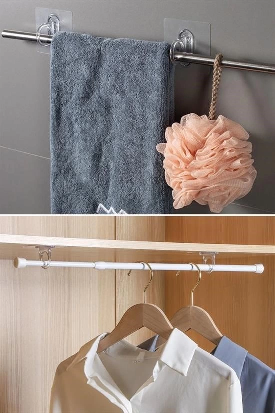 Süper Yapışkanlı Çok Amaçlı Cember Askı 2 Adet ( Lisinya )