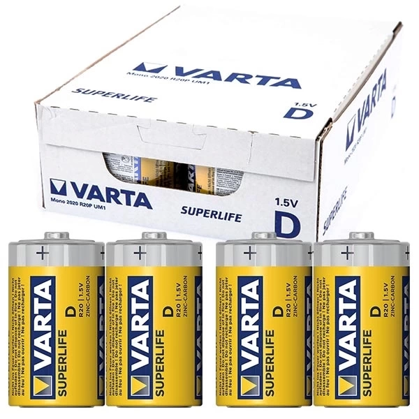 Superlife Çinko Büyük D Boy Pil 24'lü Paket ( Lisinya )
