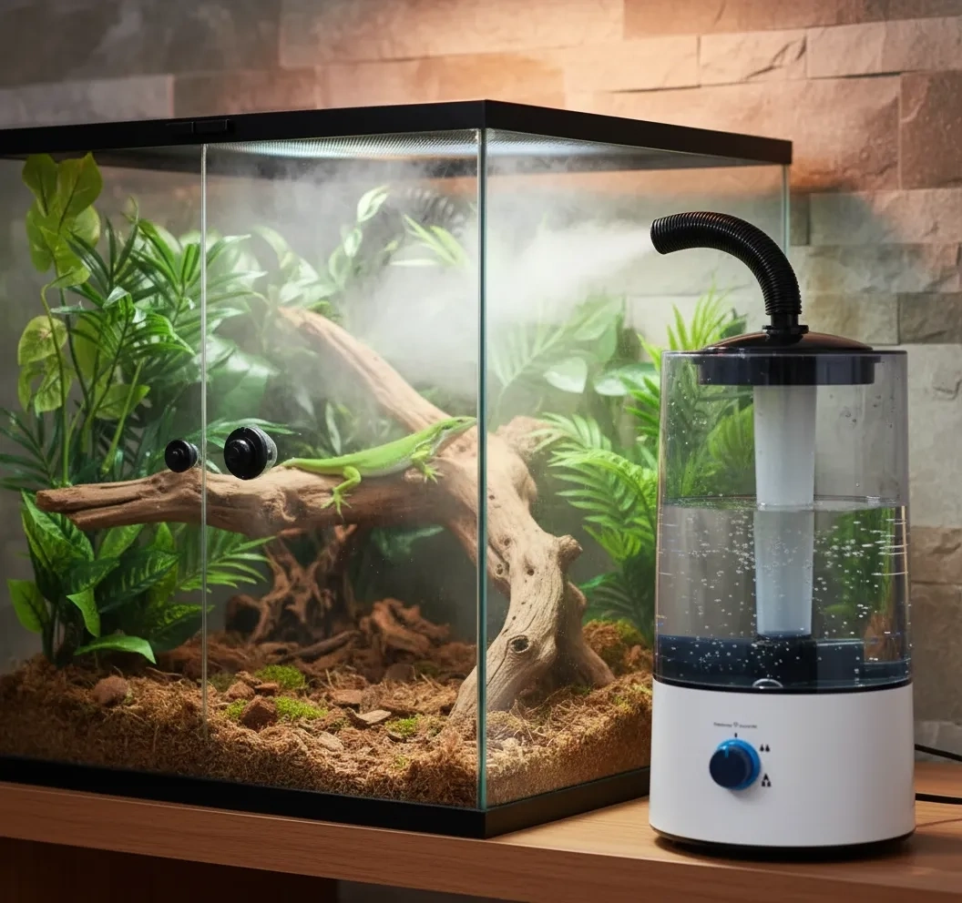 Sürüngen Teraryumu Nemlendirici Sis Makinesi - Ultrasonik Otomatik Buhar Üretici | Bukalemun, İguana, Gecko İçin ( Lisinya ) Sürüngen Teraryumu Nemlendirici Sis Makinesi - Ultrasonik Otomatik Buhar Üretici | Bukalemun, İguana, Gecko İçin ( Lisinya )