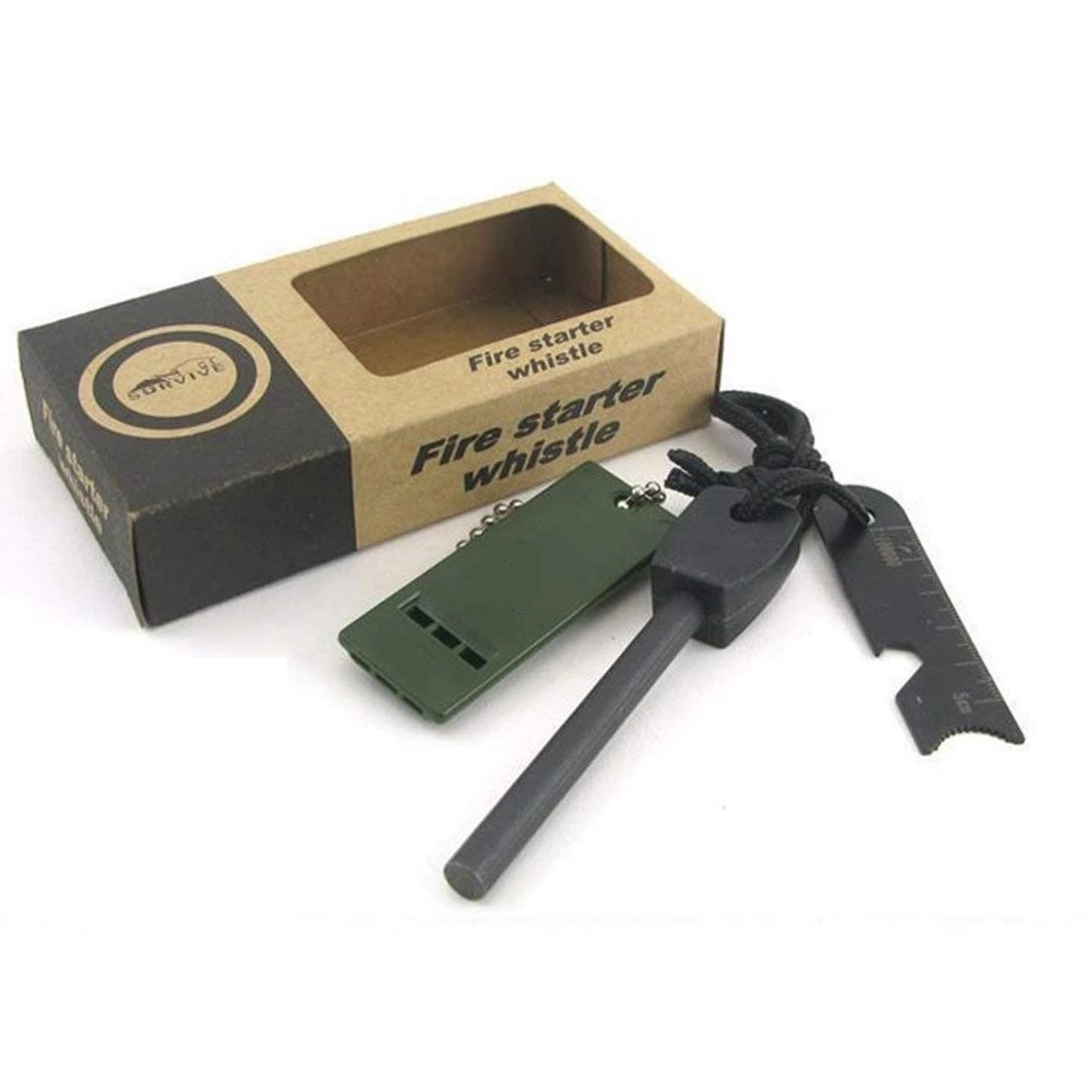 Survive Magnezyum Çubuğu Ateş Başlatıcı Çakmak Taşı ( Lisinya )