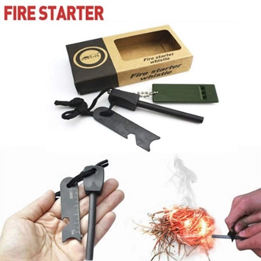 Survive Magnezyum Çubuğu Ateş Başlatıcı Çakmak Taşı ( Lisinya )