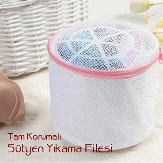 Sütyen Yıkama Filesi Tam Korumalı Hassas Çamaşır Yıkama Aparatı ( Lisinya ) Sütyen Yıkama Filesi Tam Korumalı Hassas Çamaşır Yıkama Aparatı ( Lisinya )