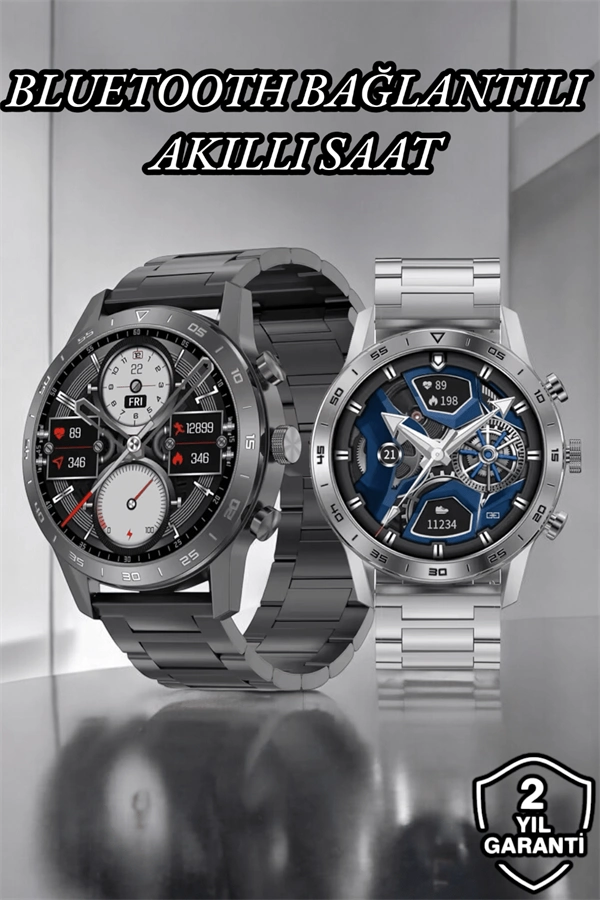 Suya Dayanıklı Dokunmatik Akıllı Saat Bluetooth 5.0, Sesli Asistan Ve Sağlık Takibi ( Lisinya )