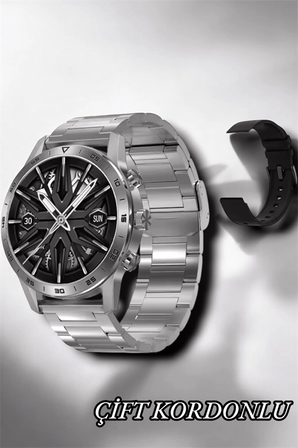 Suya Dayanıklı Dokunmatik Akıllı Saat Bluetooth 5.0, Sesli Asistan Ve Sağlık Takibi ( Lisinya )