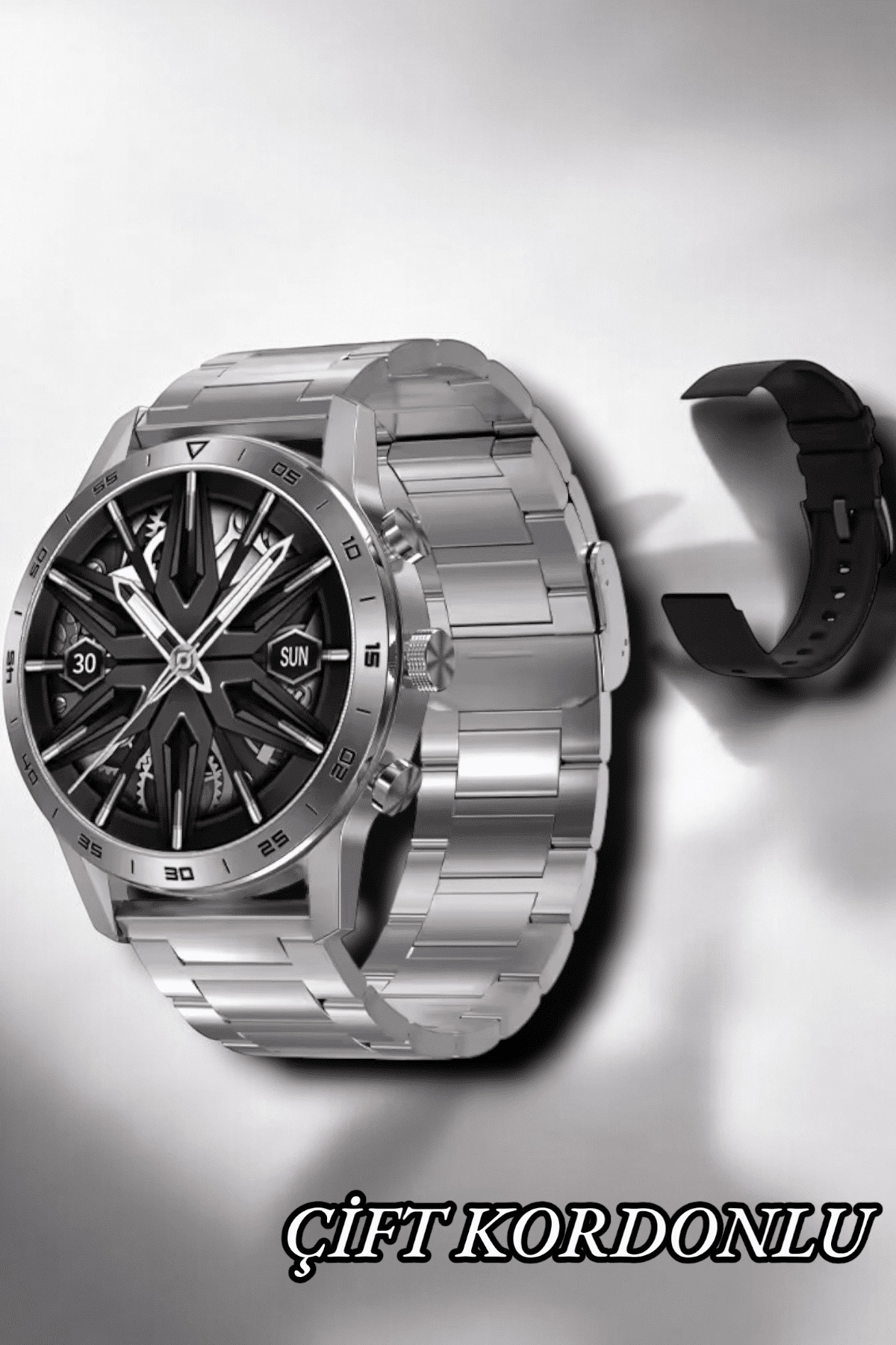 Suya Dayanıklı Dokunmatik Akıllı Saat Bluetooth 5.0, Sesli Asistan Ve Sağlık Takibi ( Lisinya )