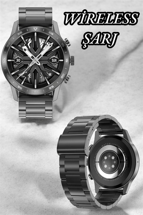 Suya Dayanıklı Dokunmatik Akıllı Saat Bluetooth 5.0, Sesli Asistan Ve Sağlık Takibi ( Lisinya )