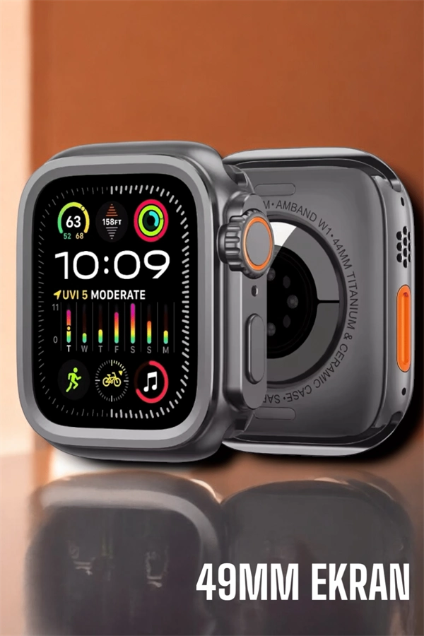Suya Ve Toza Dayanıklı 45 Mm Akıllı Saat Bildirim Ve Cevapsız Çağrı Görüntüleme ( Lisinya )