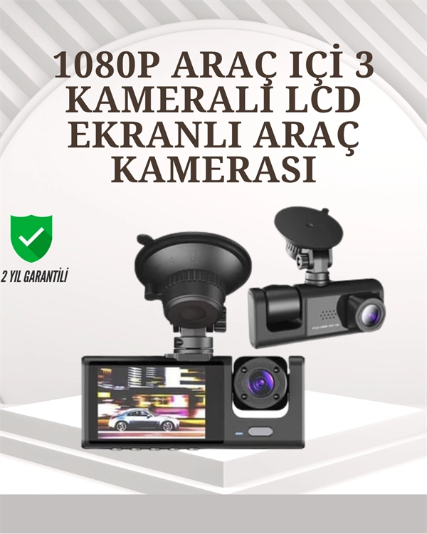 Ta-01 1080p Ön 720p Arka Ve İç Kamera Sistemli Dvr ( Lisinya )