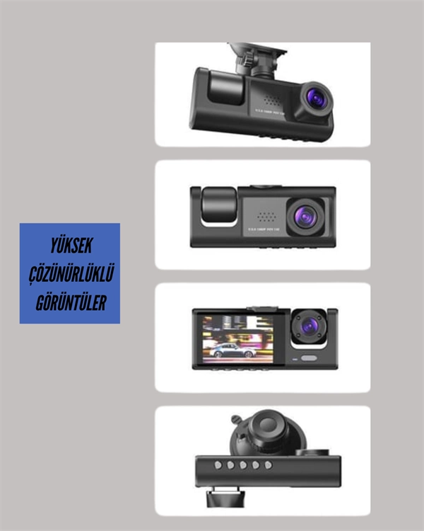 Ta-01 1080p Ön 720p Arka Ve İç Kamera Sistemli Dvr ( Lisinya )