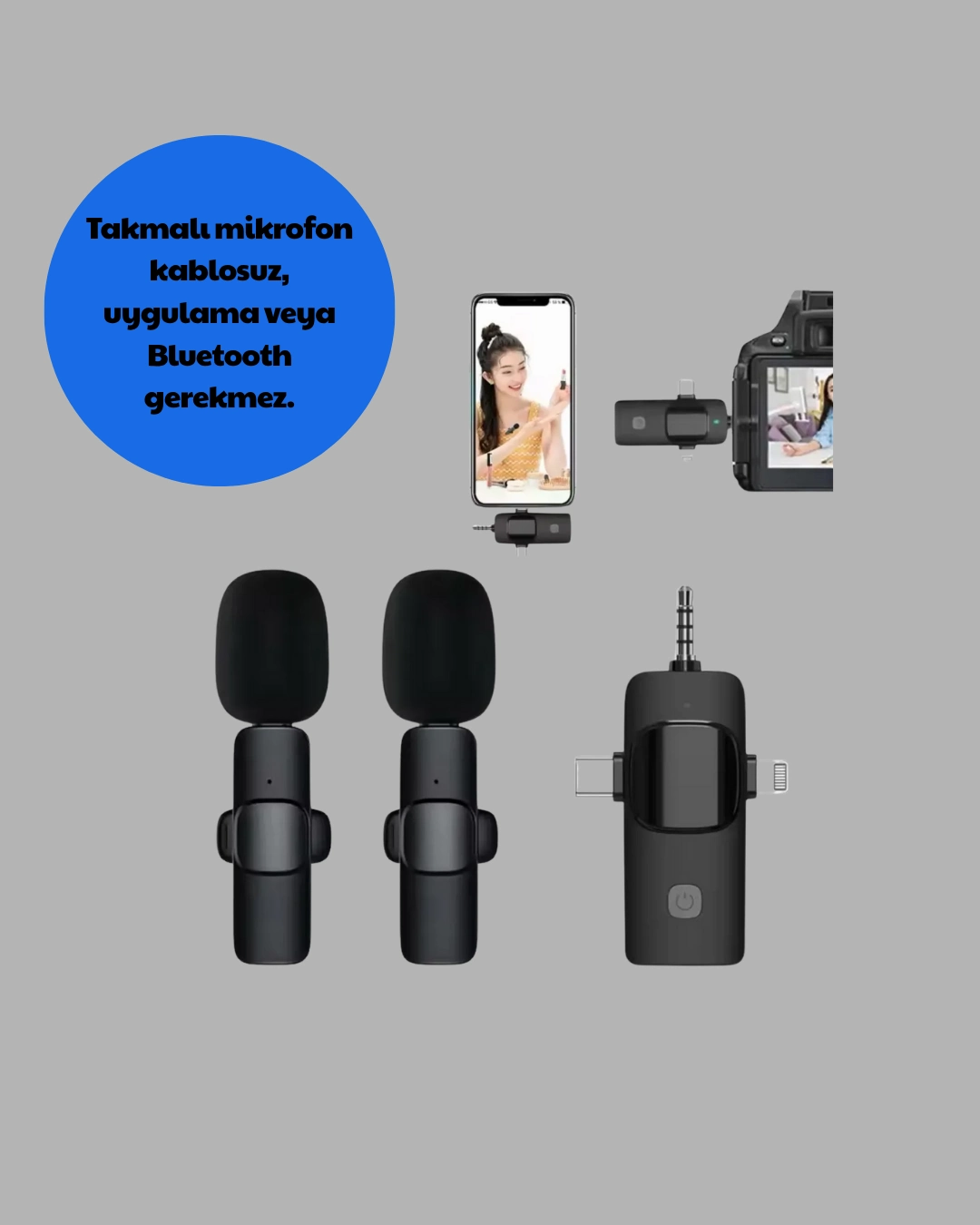 Tak Ve Kullan Mikrofon - Gürültü Engelleyici ( Lisinya )