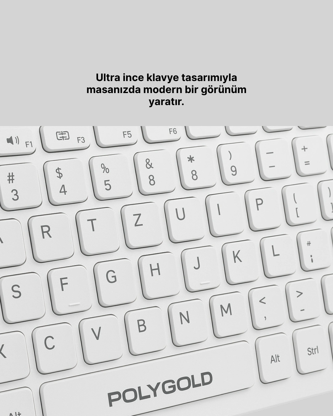 Tam Boy Kablosuz Klavye Mouse Seti - Gelişmiş Bağlantı Ve Sessiz Performans ( Lisinya )