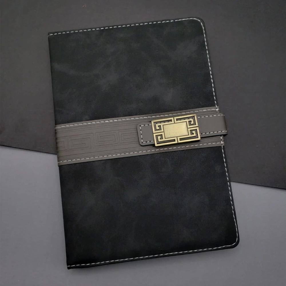 Tarihsiz Ajanda Defter Siyah Renk ( Lisinya )